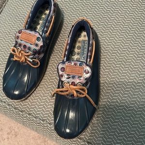 Sperry top siders size 8.5 rain boot like new!